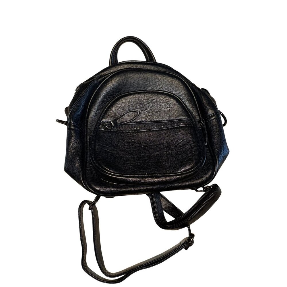 VONXURY Black Mini Backpack